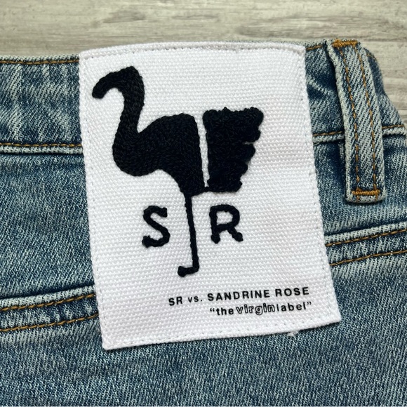 New! Free People x Sandrine Rose distressed high rise skinny Jeans 16032 - Picture 11 of 16